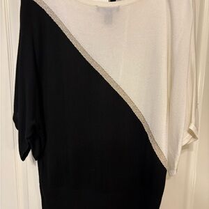 Chic Black and White Top